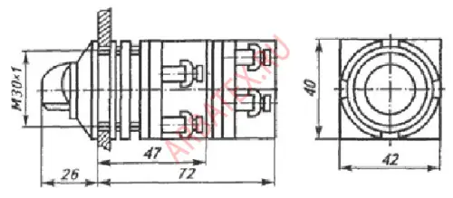 ПЕ-022 переключатель (исп.1) фото 3