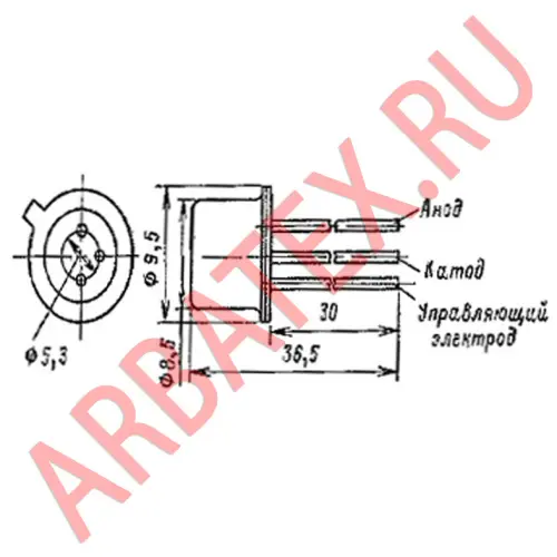КУ102Г тиристор фото 3