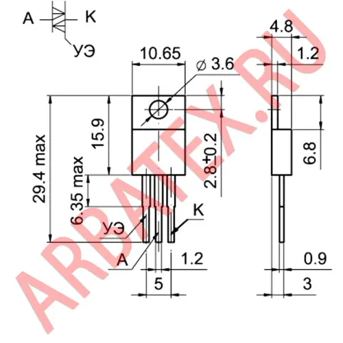 Т106-10-8 тиристор фото 3 Т106-10-8 тиристор фото 3