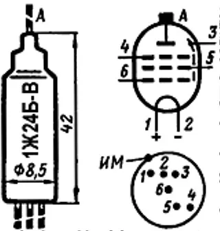 1Ж24Б-В радиолампа фото 3 1Ж24Б-В радиолампа фото 3