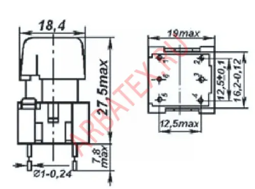 ПКБ9-1 переключатель черные фото 2