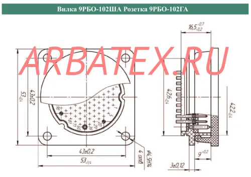 9РФО-102В вилка Разъемы разное фото