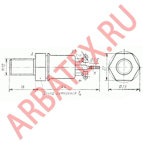 ТО142-25-9 тиристор фото 3