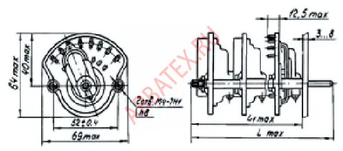 ПЩ-8П2Н1 переключатель щеточный фото 2